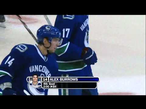 Alex Burrows 1-0 Goal - Canucks Vs Predators - R2G2 2011 Playoffs - 04.30.11 - HD