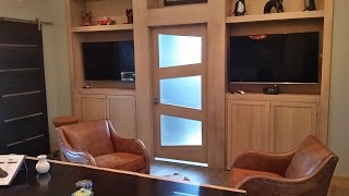 Building a Custom Door With Trapezoid Glass Accents