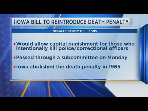 Iowa Bill to Reintroduce Capital Punishment Proposed, 1-31