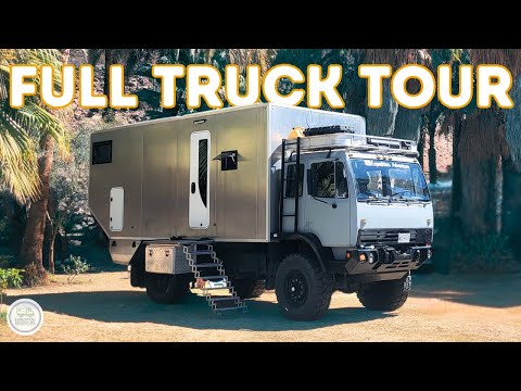 EX-MILITARY TRUCK turned into 4x4 Expedition Truck - (FULL TOUR)