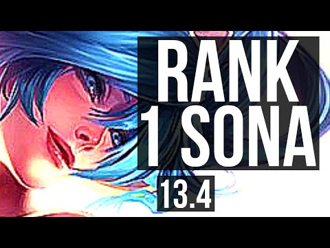 SONA & Zeri vs ASHE & Varus (SUP) | Rank 1 Sona, 0/0/8 | KR Challenger | 13.4