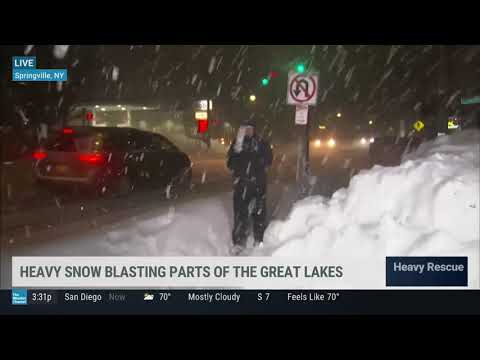 Mike Seidel TWC Springville, NY Lake Effect Snow 2-28-2020