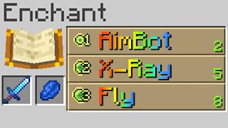 Minecraft, But Hacks Are Enchantments