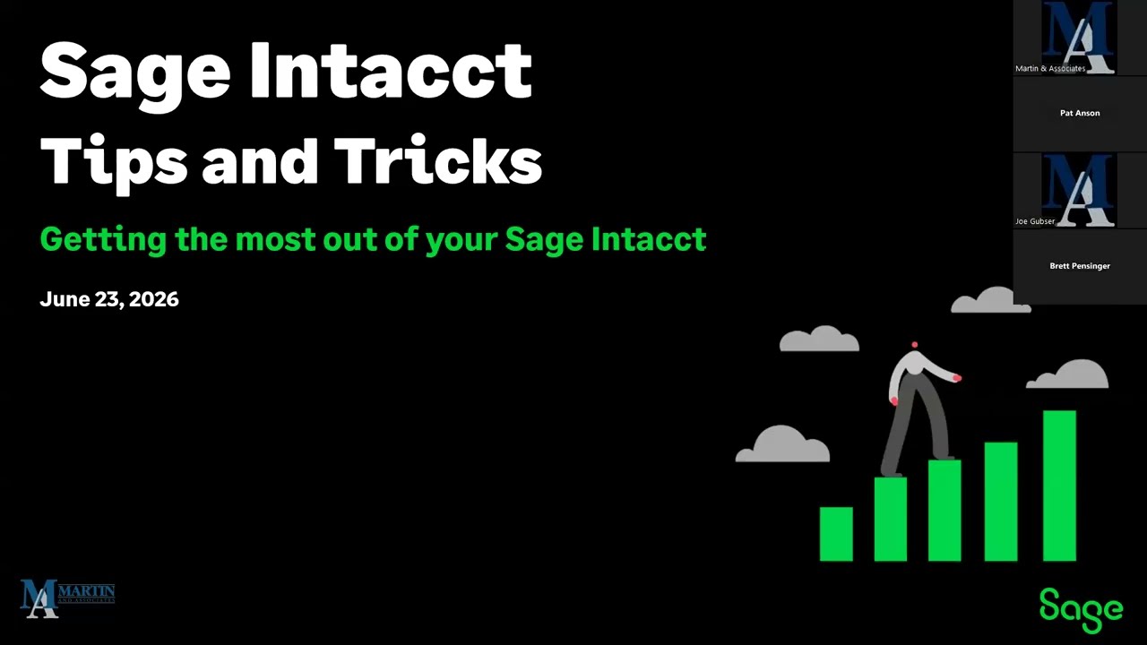 Sage Intacct Tips and Tricks