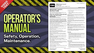 Operator's Manual: Toro 1800 Power Curve Snowthrower 38025 (2011)
