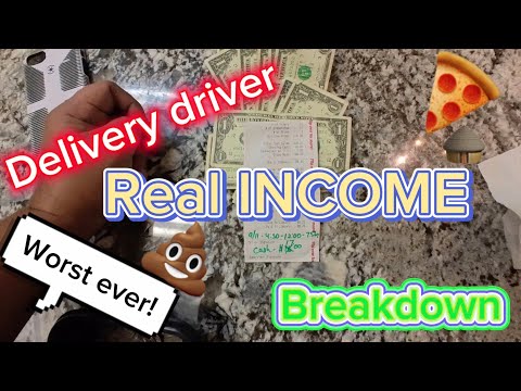 Pizza delivery driver income- full breakdown