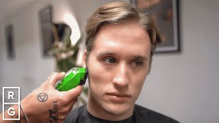 He Got a CLASSIC Side Part Haircut (Short Side Parting with TAPER Fade)