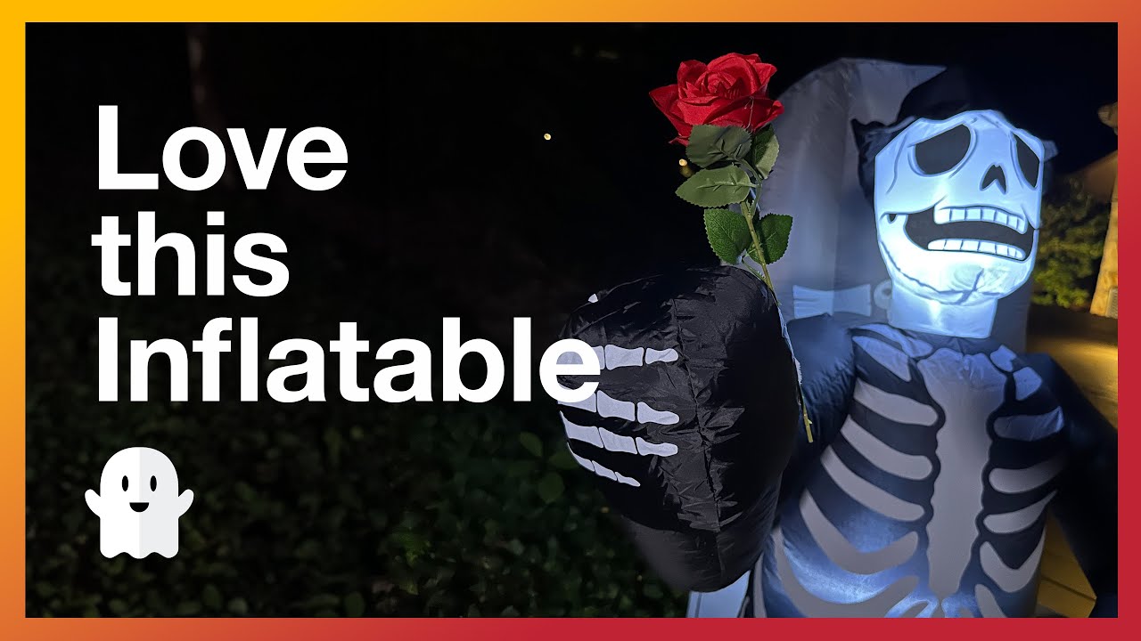 Halloween Inflatable Skeleton and Tombstone - By Onory.  Unboxing and Review