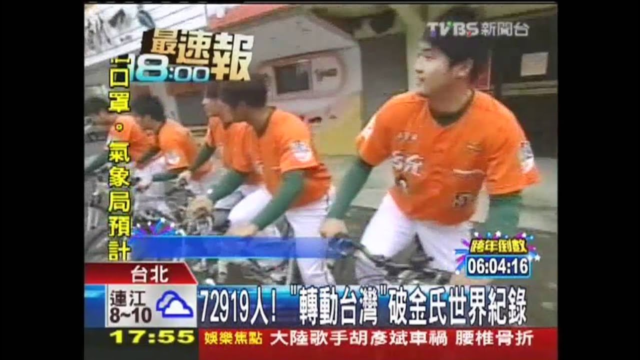 72919人! 「轉動台灣」破金氏世界紀錄