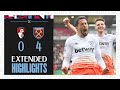 Extended Highlights | Hammers Romp To Spectacular Win | Bournemouth 0-4 West Ham | Premier League