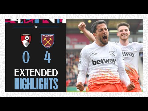 Extended Highlights | Hammers Romp To Spectacular Win | Bournemouth 0-4 West Ham | Premier League