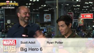 The Cast of Disney’s Big Hero 6 stop by Marvel LIVE! at New York Comic Con 2014 Part Two