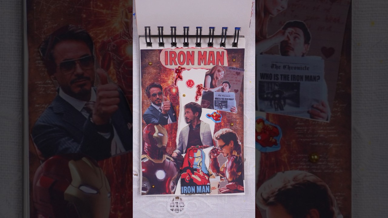 Iron Man Scrapbook ❤️ | Marvel Journaling