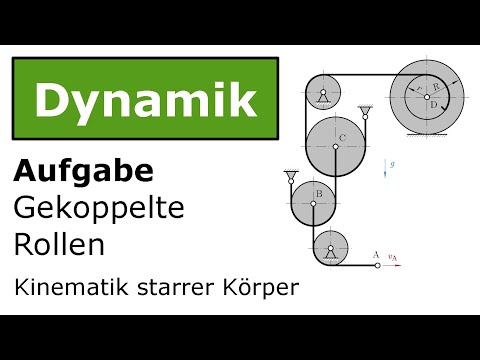 ⚙️ Gekoppelte Rollen - Momentanpole [Technische Mechanik, Dynamik, Kinematik]