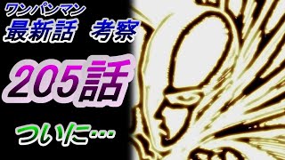 【ワンパンマン】「205話」感想・考察（サイタマとガロウが戦う明記されている理由、ニチリンが生きている証、「199話」の伏線回収、4話かけて丁寧に描写された原作の再現）