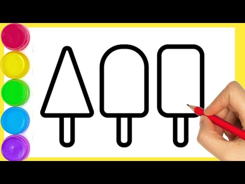 Learn Colors With Easy And Advanced Ice Cream Drawing Painting For beginners| Arya Drawing Art|(#35)