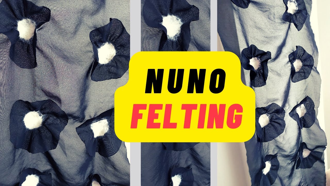 Şifon Kumaş Üzerinde Dikişsiz 3D Çiçekler Nasıl Yapılır | Nunofelting