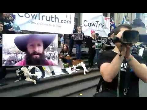farma john highjacking a farmers rally