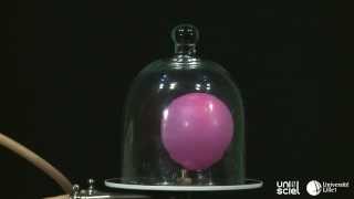 Le ballon dans la cloche à vide