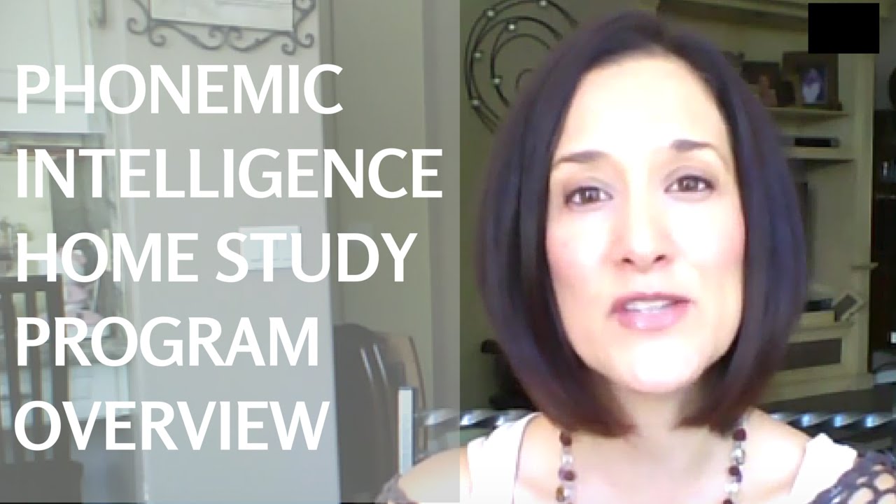 Phonemic Intelligence Home Study Program Overview
