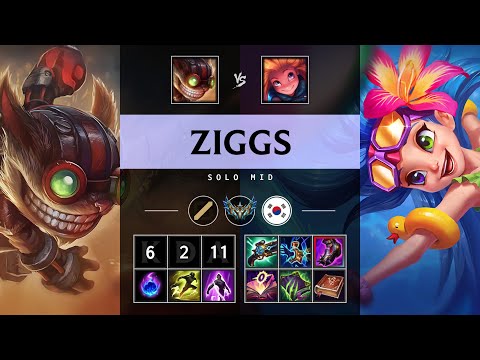 Ziggs Mid vs Zoe - KR Challenger Patch 25.14