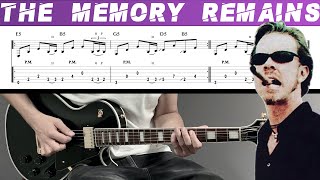 METALLICA - THE MEMORY REMAINS (Guitar cover with TAB | Lesson)