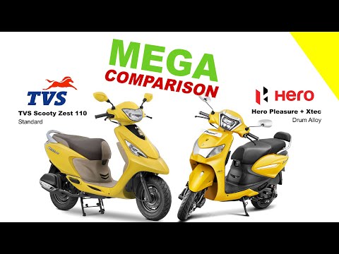 Hero Pleasure + Xtec vs TVS Scooty Zest 110 | MEGA COMPARISON | Bike Info