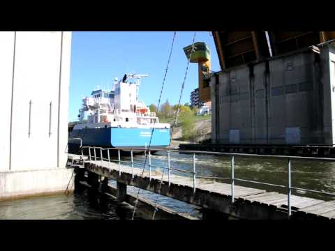 Broöppning i Södertälje. 2