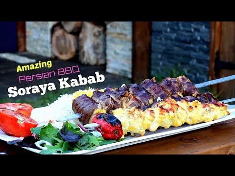 Amazing Soraya Kabab _ Persian BBQ Recipe _ Iran's most Expensive Kebab