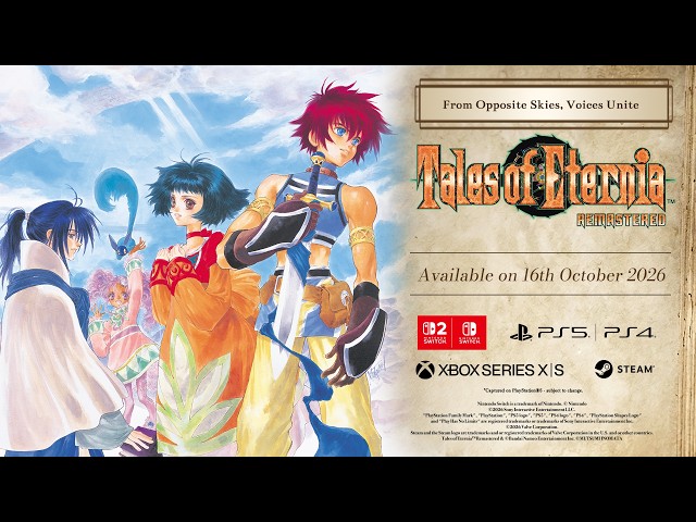 TALES OF ETERNIA REMASTERED SWITCH video