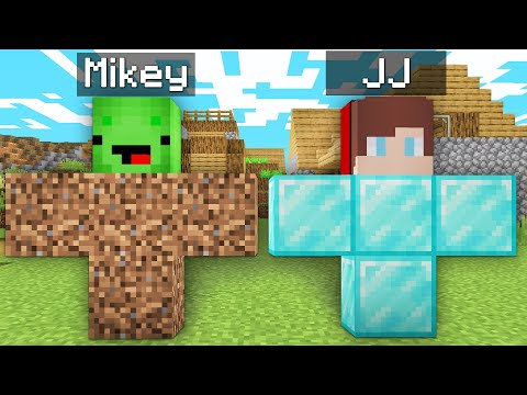 Mikey and JJ Became DIRT vs DIAMOND GOLEMS in Minecraft (Maizen) POOR and RICH
