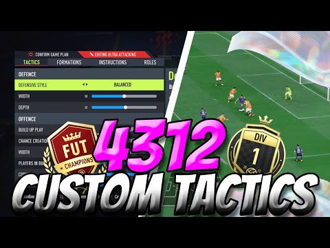 FIFA 22 TOP 200 IN THE WORLD 4312 30-0 PRO CUSTOM TACTICS FIFA ULTIMATE TEAM | HOW TO USE 4312!