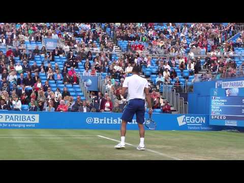 Jo Wilfred Tsonga (FRA) v Denis Kudla (USA) - Aegon Championships 2013