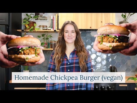 Homemade chickpea burgers that actually taste incredible (vegan + gluten-free + oil-free)