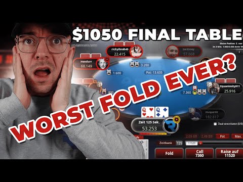 QQ Fold am $1050 Final Table? TheBig 20 Pokerstars Rewind Analyse