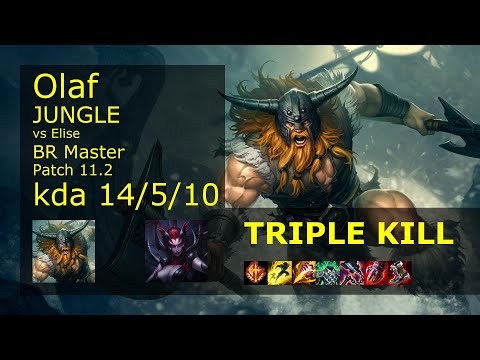 Olaf vs Elise Jungle - BR Master 14/5/10 Patch 11.2 Gameplay