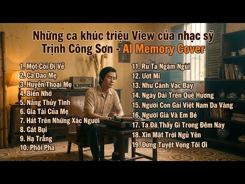 Tuyển Chọn 19 Ca Khúc Hay Nhất Của Trịnh Công Sơn | Phiên Bản AI Rock Ballad Gây Nghiện