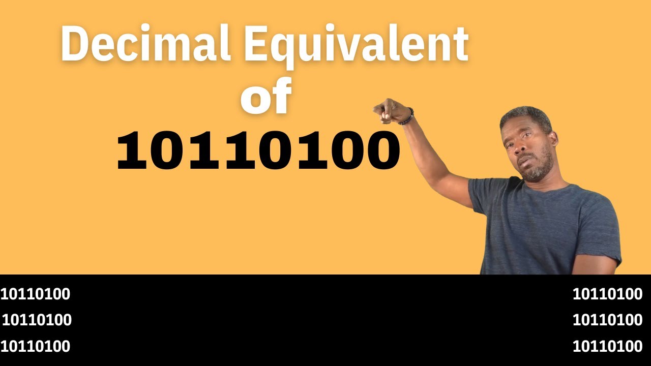 Decimal Equivalent of 10110100