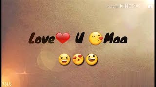 Love U Maa ? ❤ || Mother's Day Special WhatsApp Status Video.