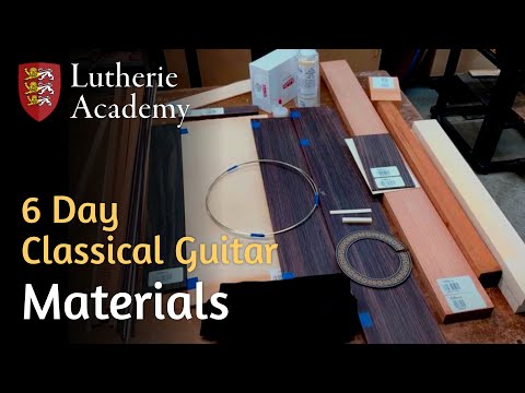 6 Day Classical Guitar Building Course -  Materials