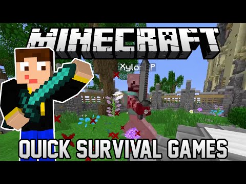Quick Survival Games - Let's Play Minecraft PVP #345 [60 FPS]