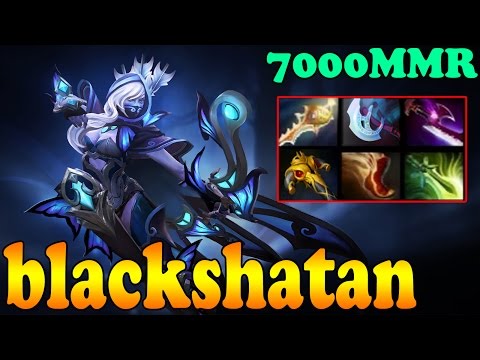 Dota 2 - blackshatan 7000 MMR Plays Drow Ranger Vol 1# - Ranked Match Gameplay!