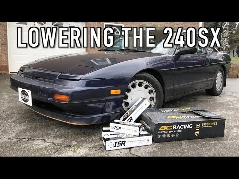 Lowering the 240SX: Installing New Coilovers & Adjustable Suspension Arms!