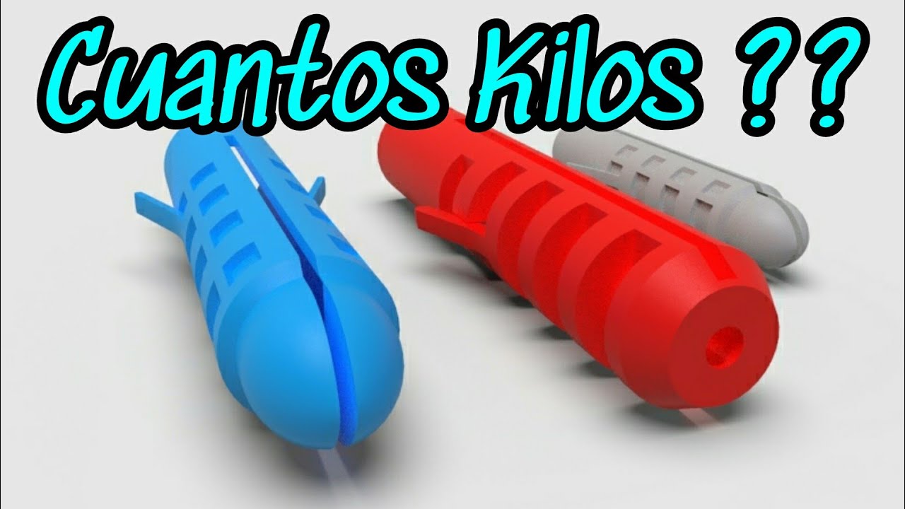TARUGOS taquetes CUANTO peso soportan / plastic wall plug