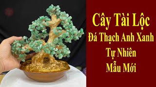 Cây Tài Lộc Đá Thạch Anh Xanh Tự nhiên M02