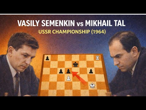 Semenkin vs Mikhail Tal ♟️ Clash of Styles | Latvian  1954