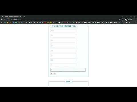 Cushing Syndrome Flask App in Python Projects