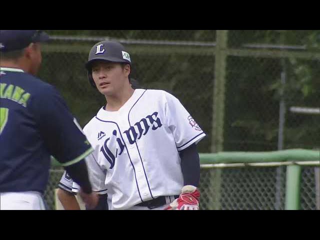 【ファーム】追加点!! ライオンズ・齊藤誠人 点差を広げるタイムリーヒットを放つ!! 2022年9月3日  埼玉西武ライオンズ 対 東京ヤクルトスワローズ