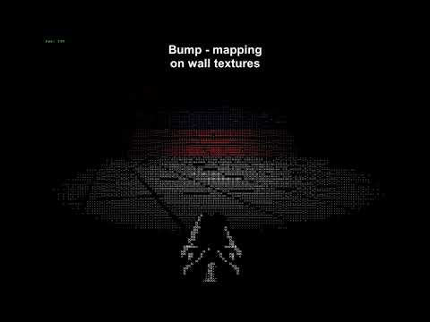 Text mode raycasting engine update