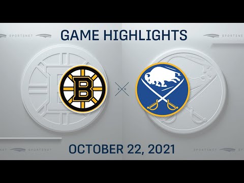 NHL Highlights | Bruins vs. Sabres - Oct. 22, 2021